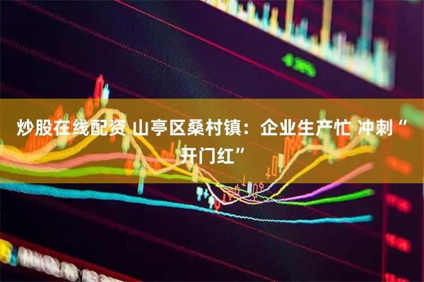 炒股在线配资 山亭区桑村镇：企业生产忙 冲刺“开门红”
