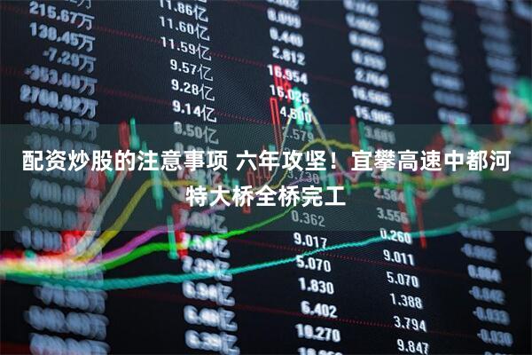 配资炒股的注意事项 六年攻坚！宜攀高速中都河特大桥全桥完工